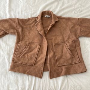 Madewell crop jacket -Merino wool